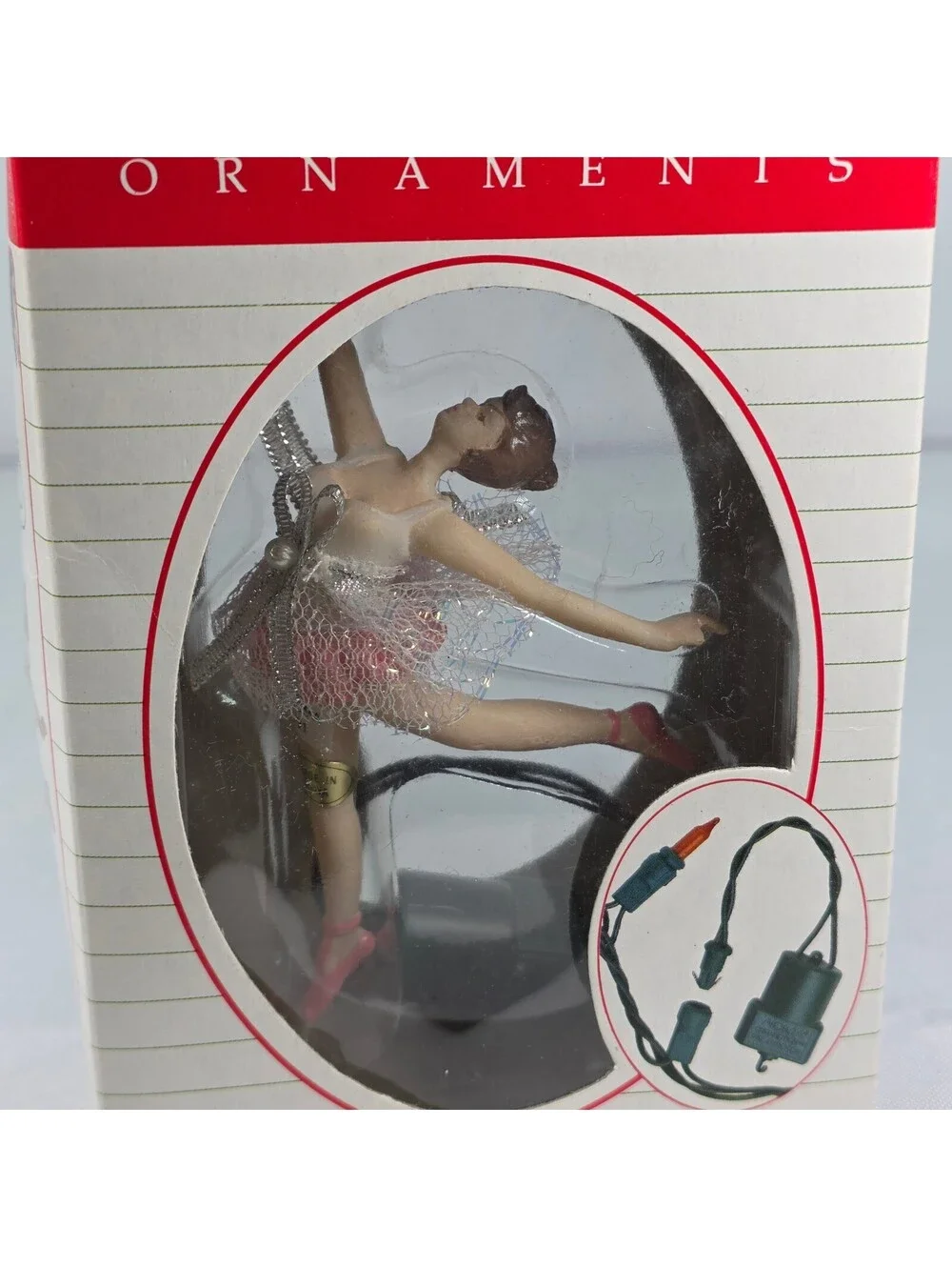 New Vtg Noma Ornamotion Ballerina Christmas Ornament Rotating Motor Vintage 1989